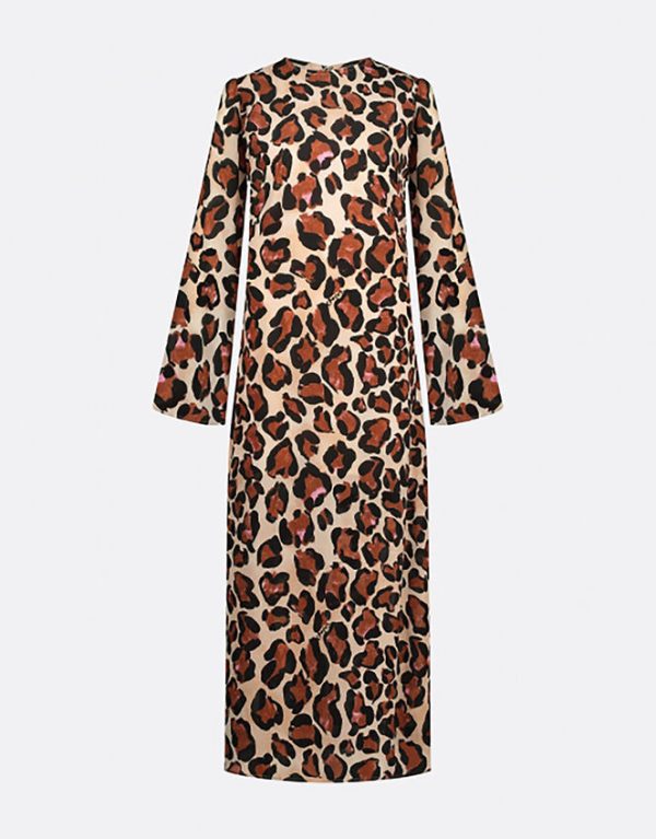 Monsoon Fabienne Chapot Aurora Leopard Print Dress Multi - Image 5