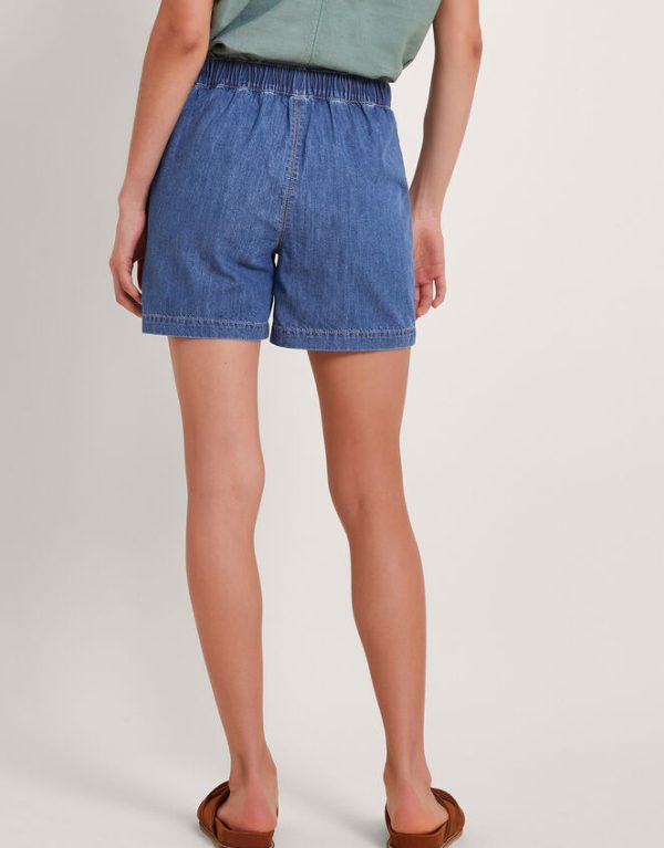 Monsoon Harper Denim Shorts Blue - Image 3